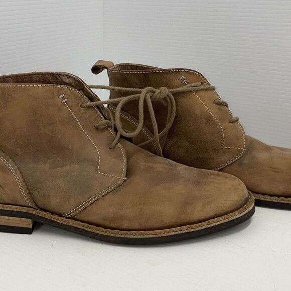 Penguin Men\'s Leather Merle Ankle Chukka Boots Shoes Shitake 8.5 main image 4